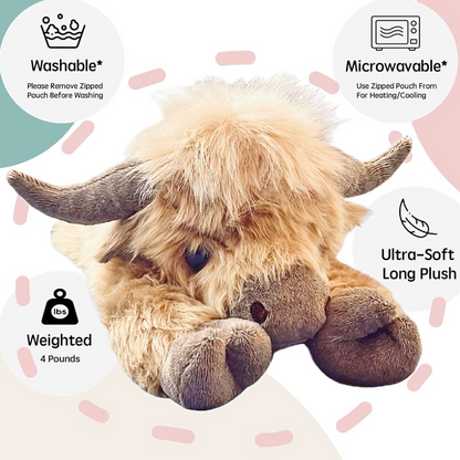PlushJoy Weighted Highland Cow™
