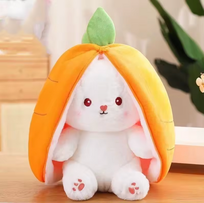 Strawberry Zip-Up Bunny Plush™